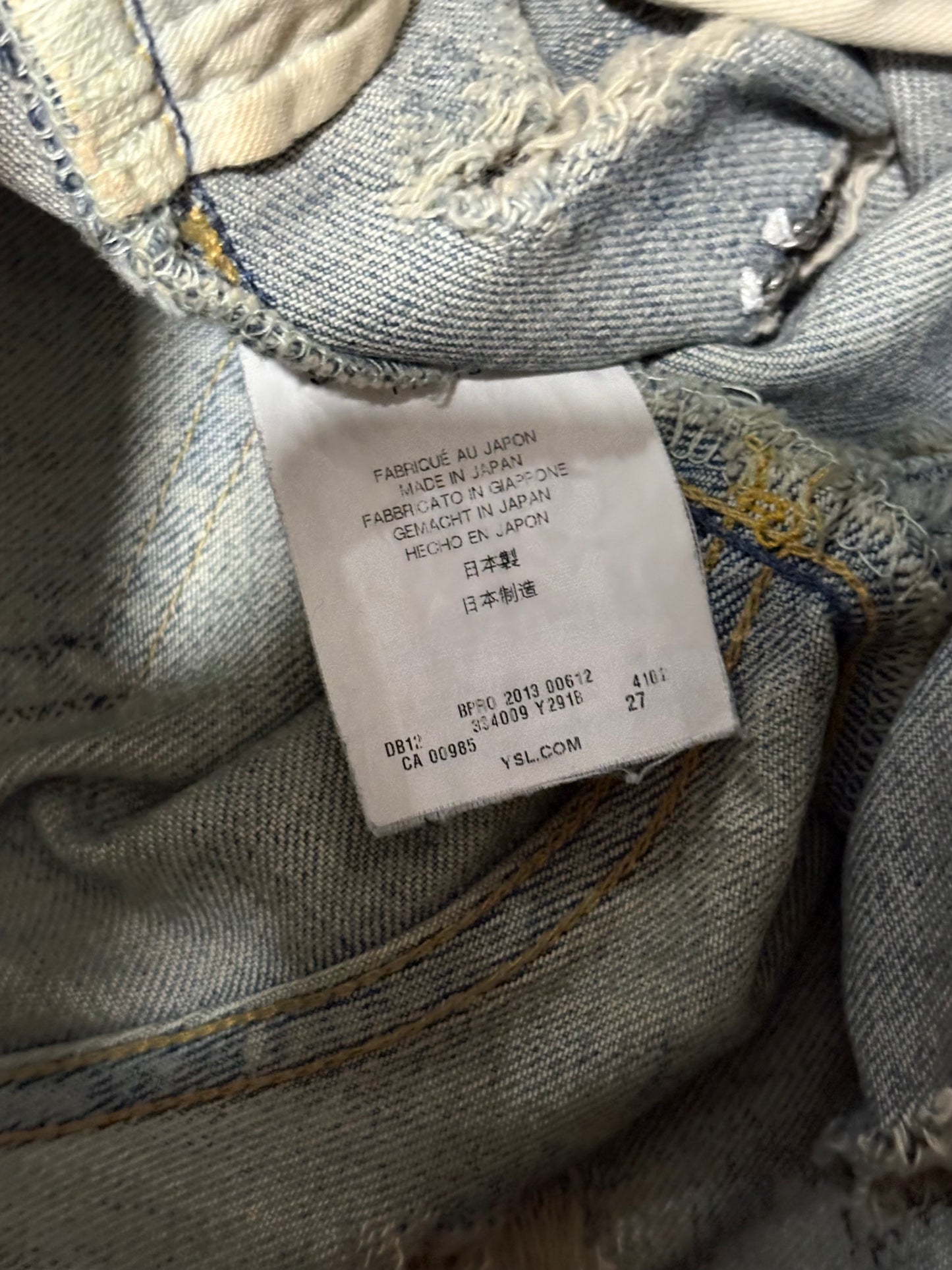 Saint Laurent Paris AW13 Chain Denim