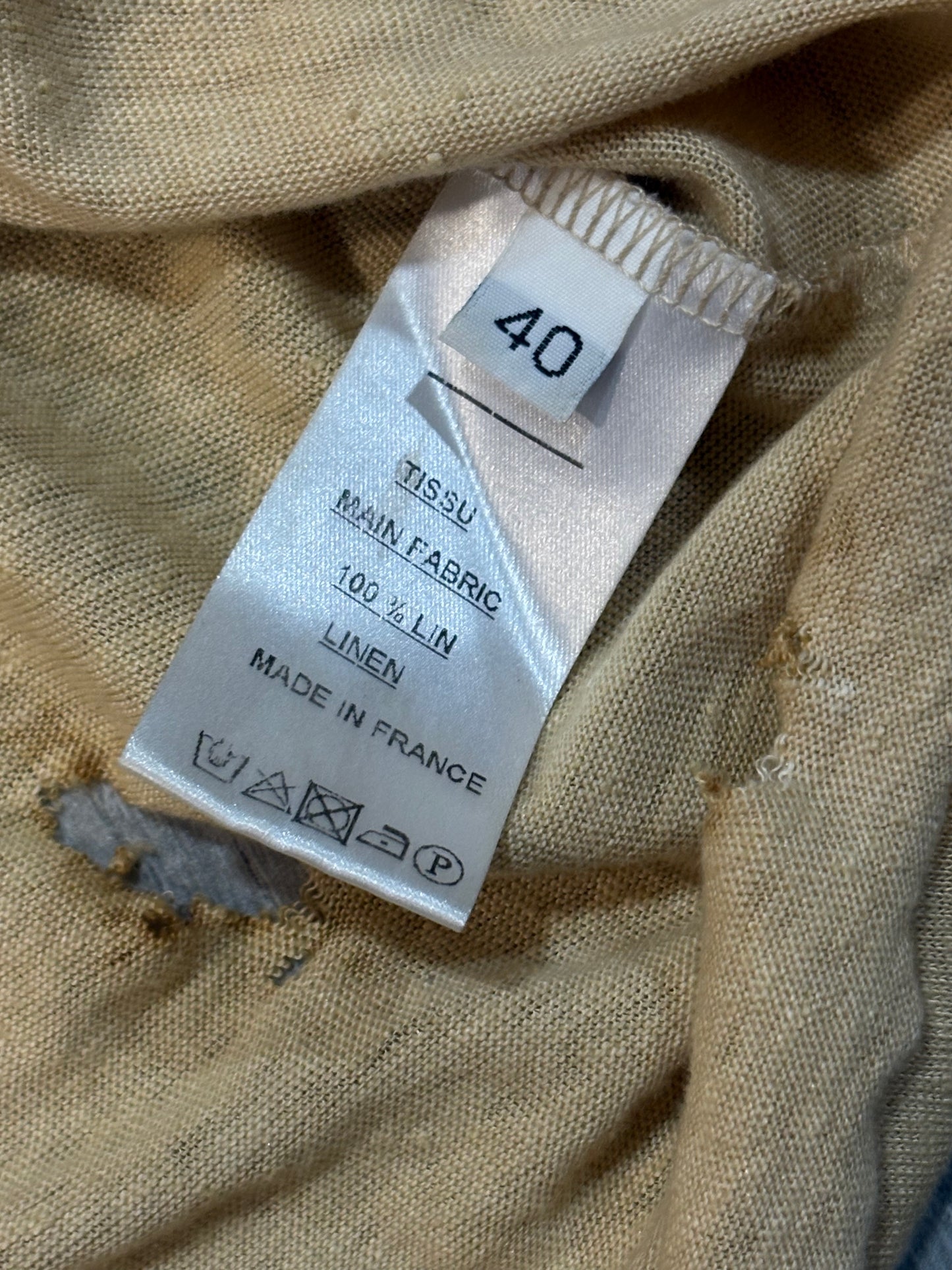 Balmain SS11 Burnt American Flag Tank Top