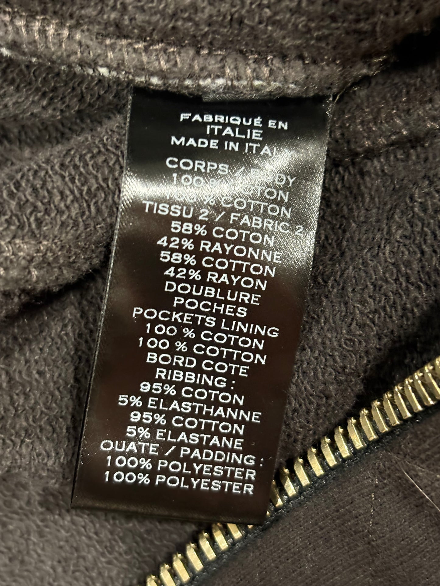 Balmain AW17 Camo padded biker zip up
