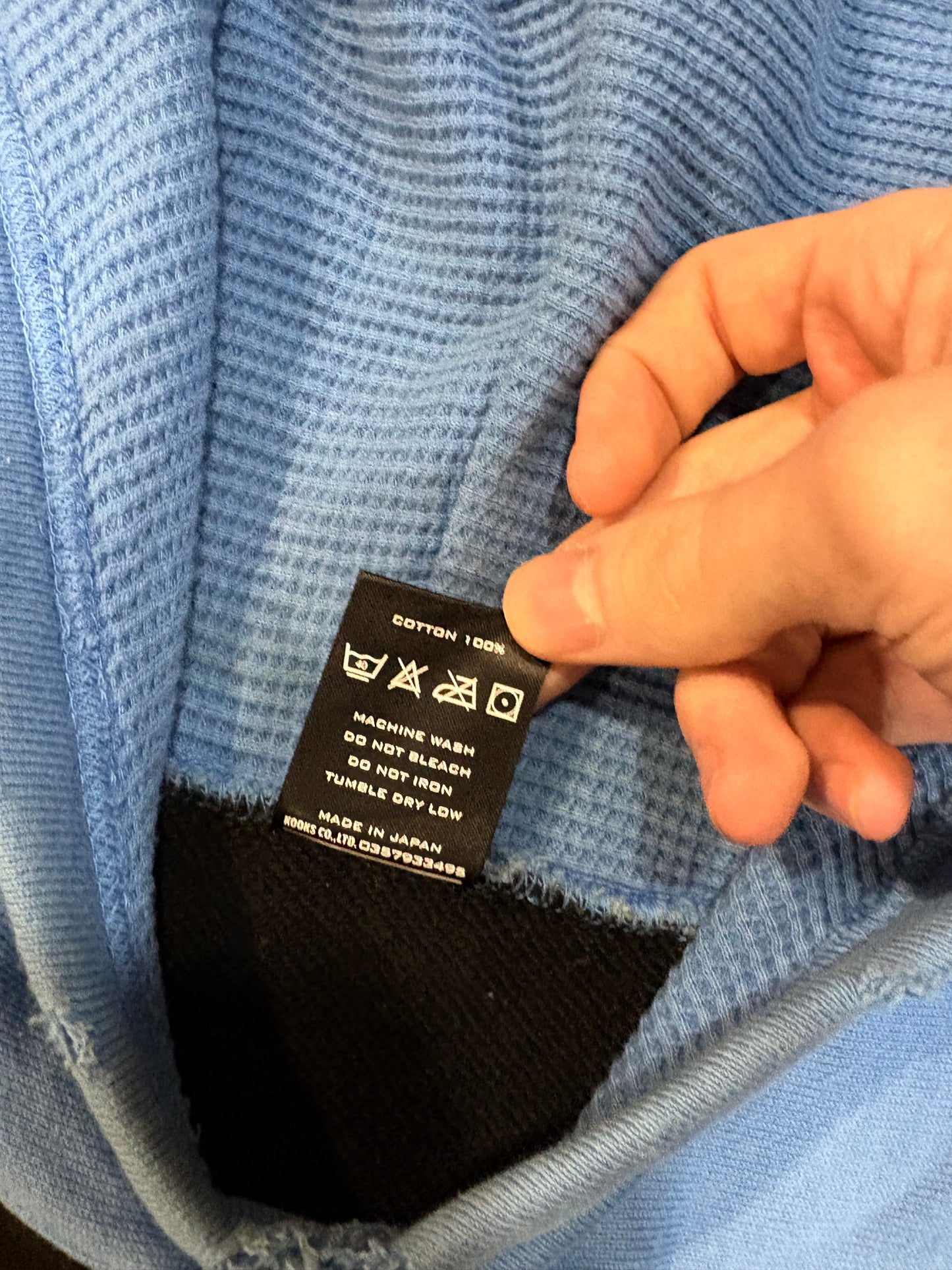 Number (N)ine AW05 Blue Fender Hoodie