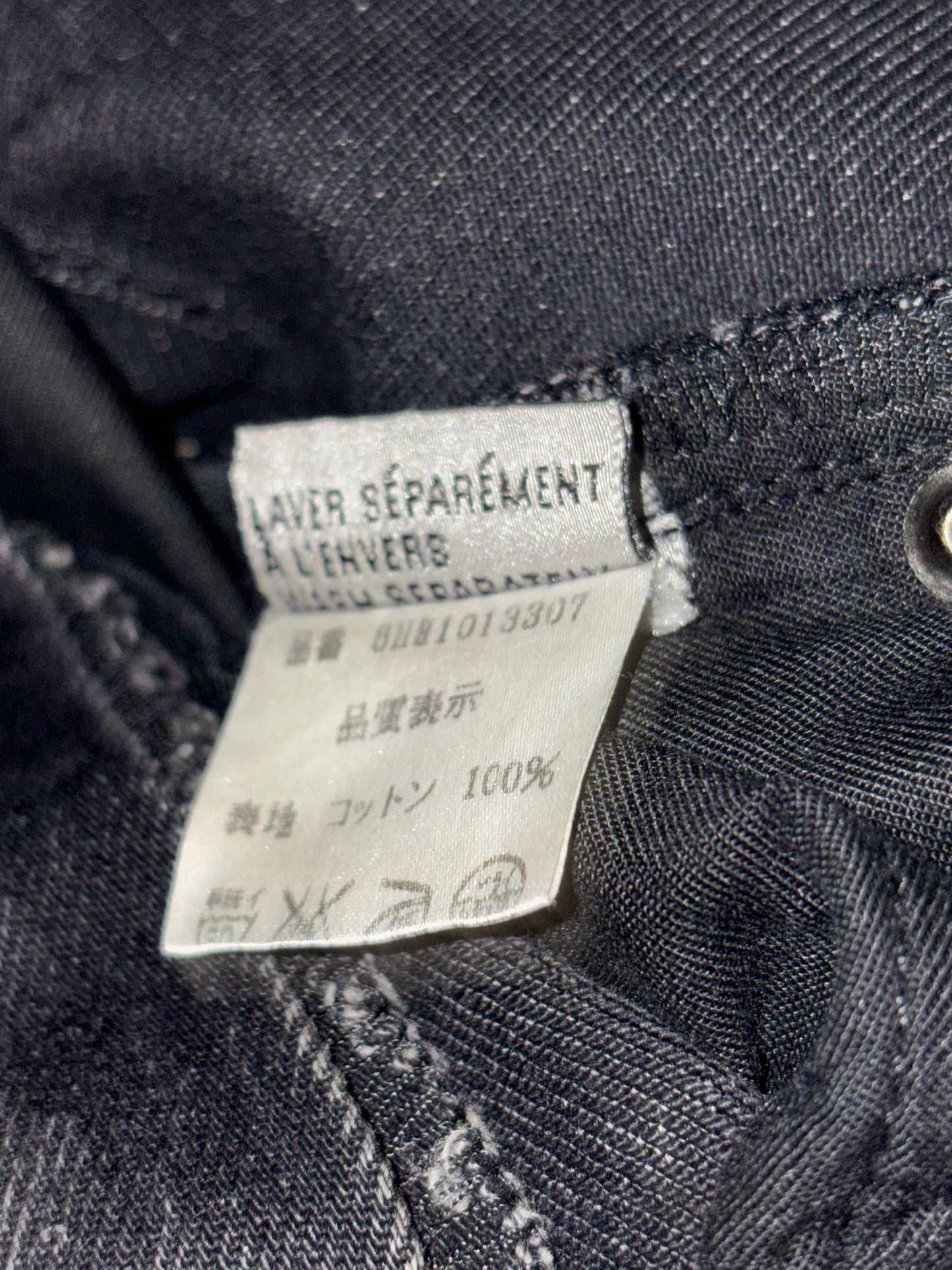 Dior Homme AW06 Black Cummerbunds