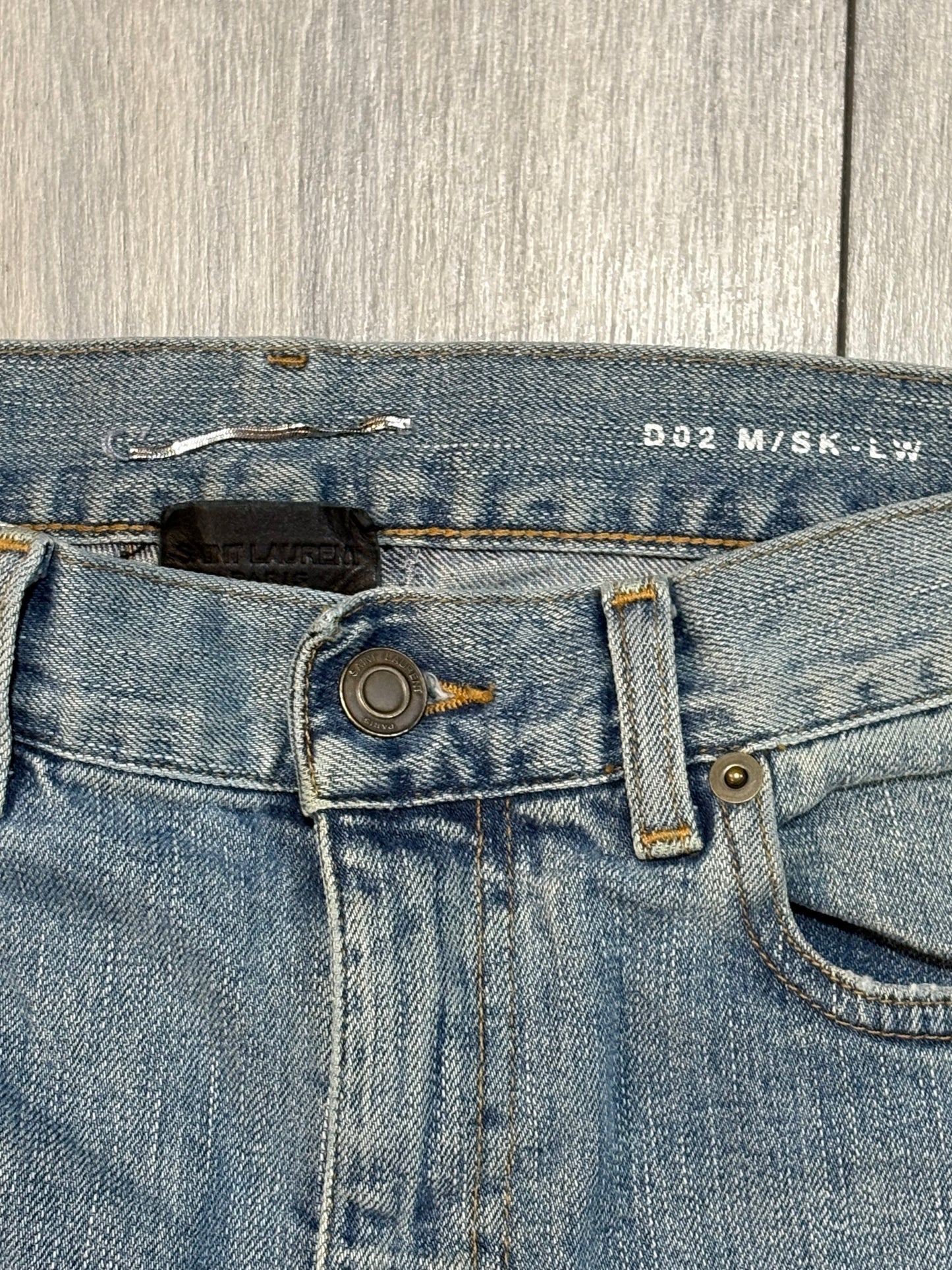 Saint Laurent Paris FW15 Distressed Denim