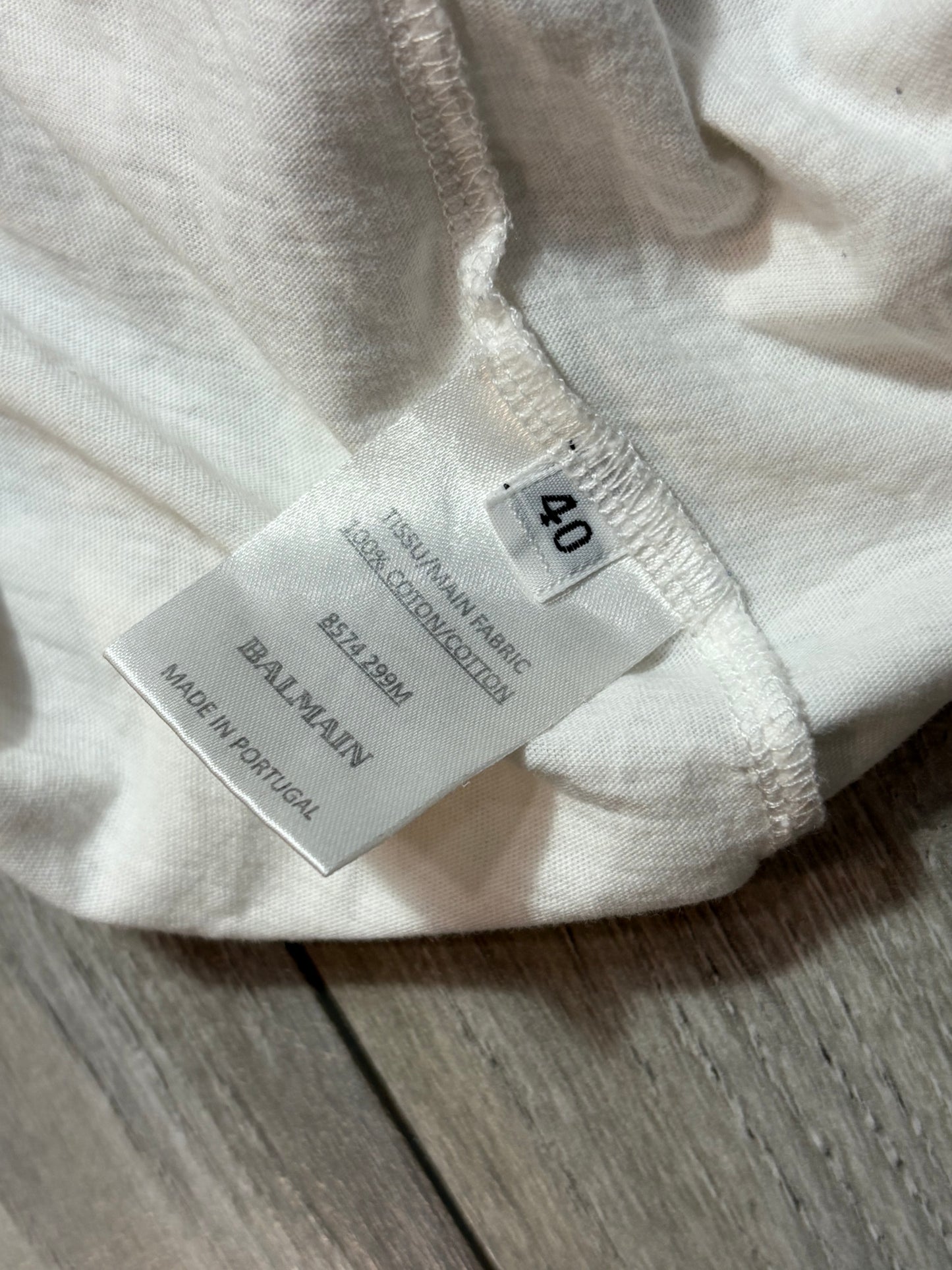 Balmain Decarnin Era White Tee