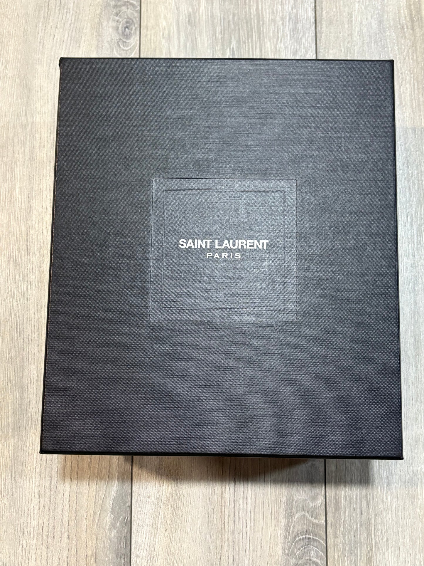 Saint Laurent Paris Canvas Harness Wyatt Boots