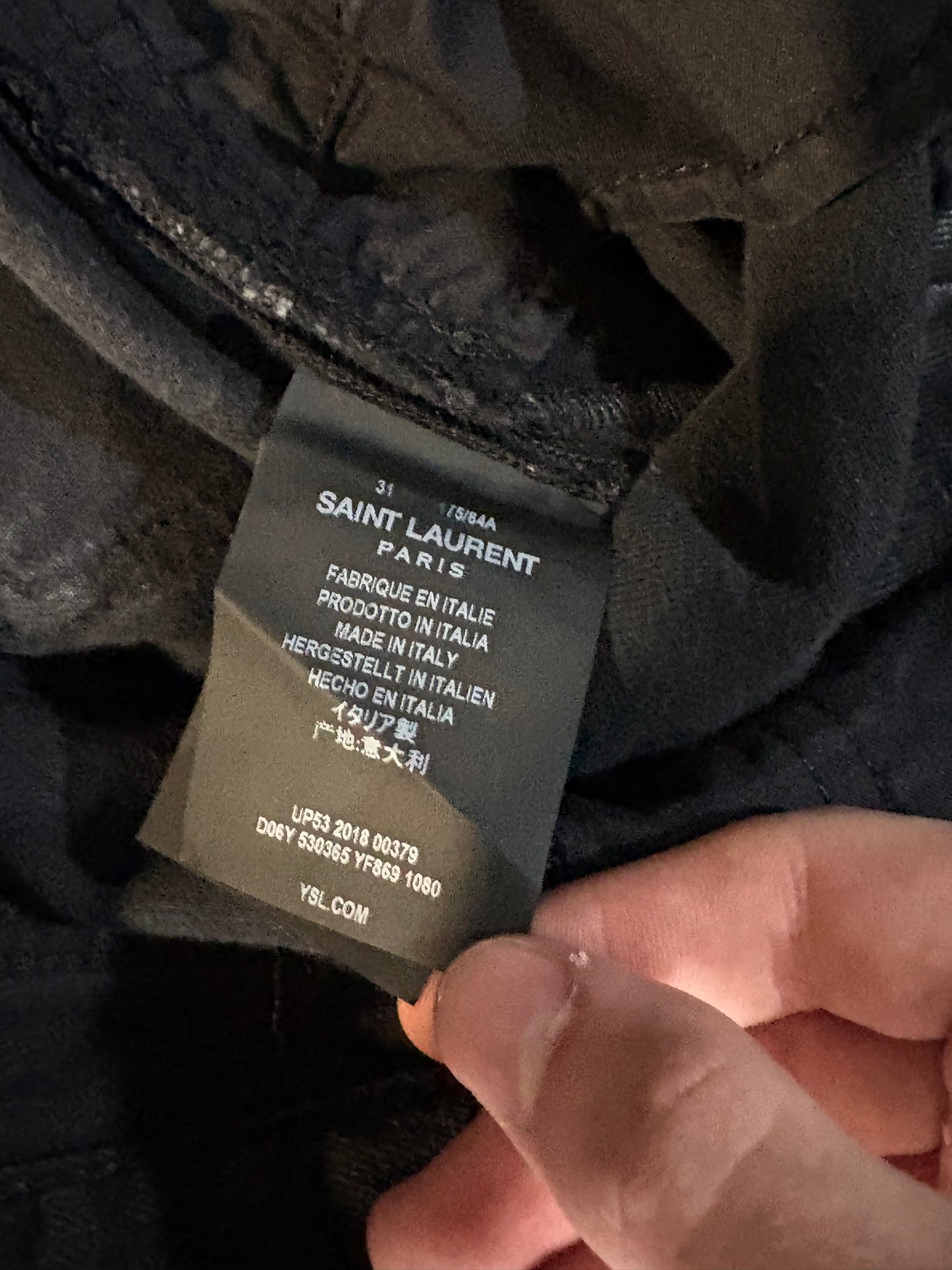 Saint Laurent Paris FW18 D17 Bootcut Denim