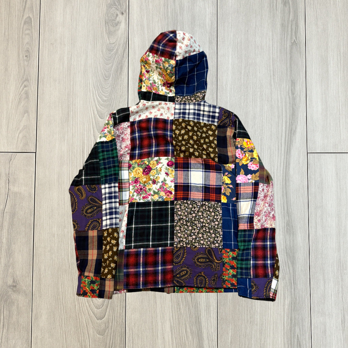 Supreme AW16 Patchwork Anorak Hoodie