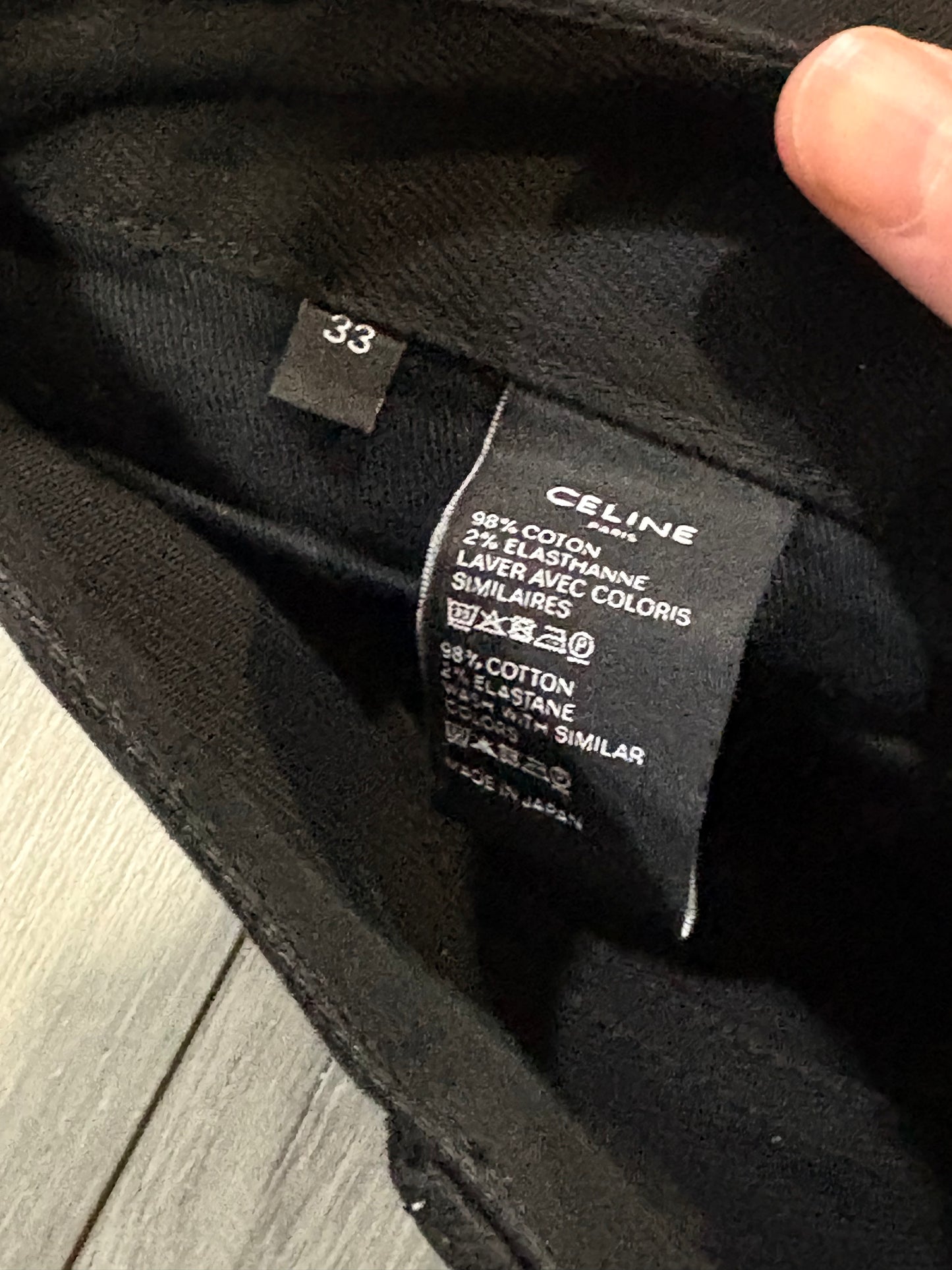 Celine SS19 SK003 Black Denim