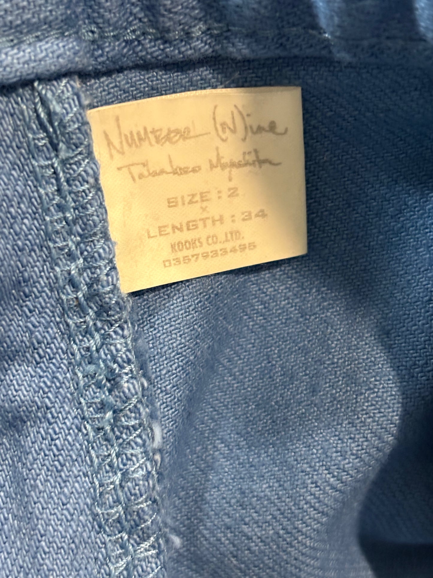 Number (N)ine AW05 The High Streets Saxe Skinnies