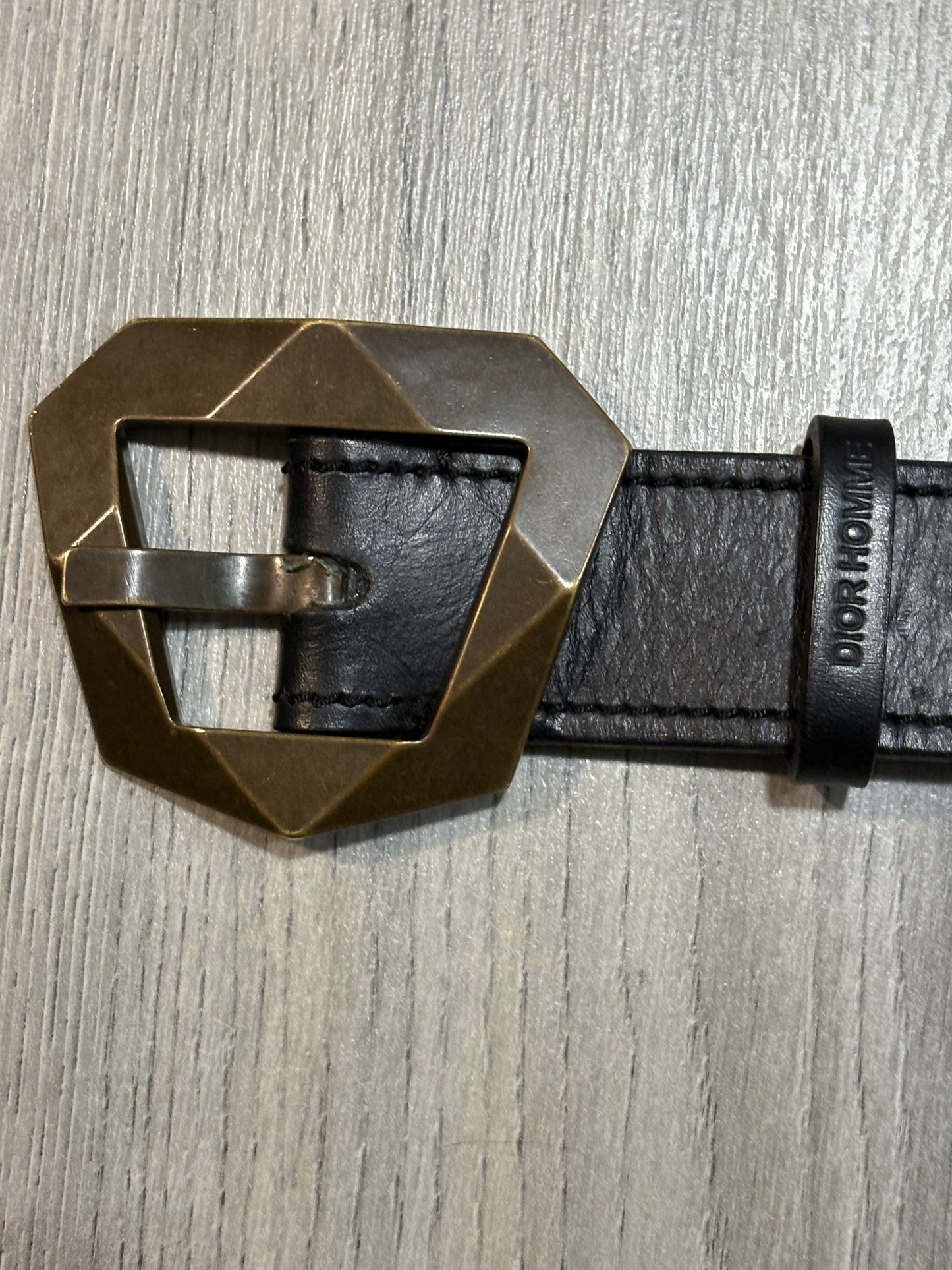 Dior Homme SS07 We Look Good Together Geometric Belt