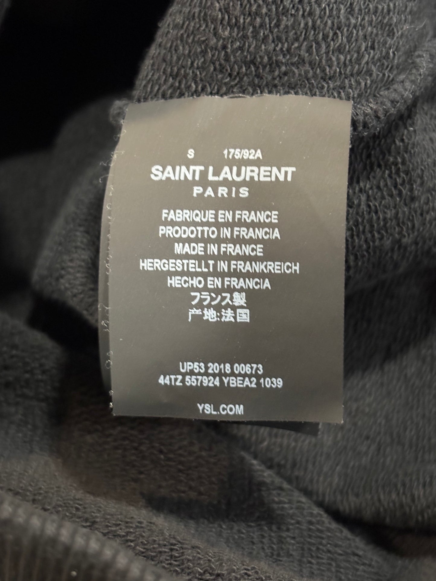 Saint Laurent Paris 2018 24 University Hoodie