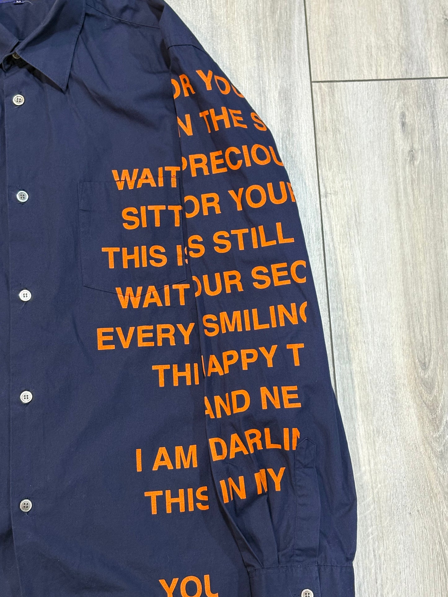 Junya Watanabe AD2001 Poem Button Up