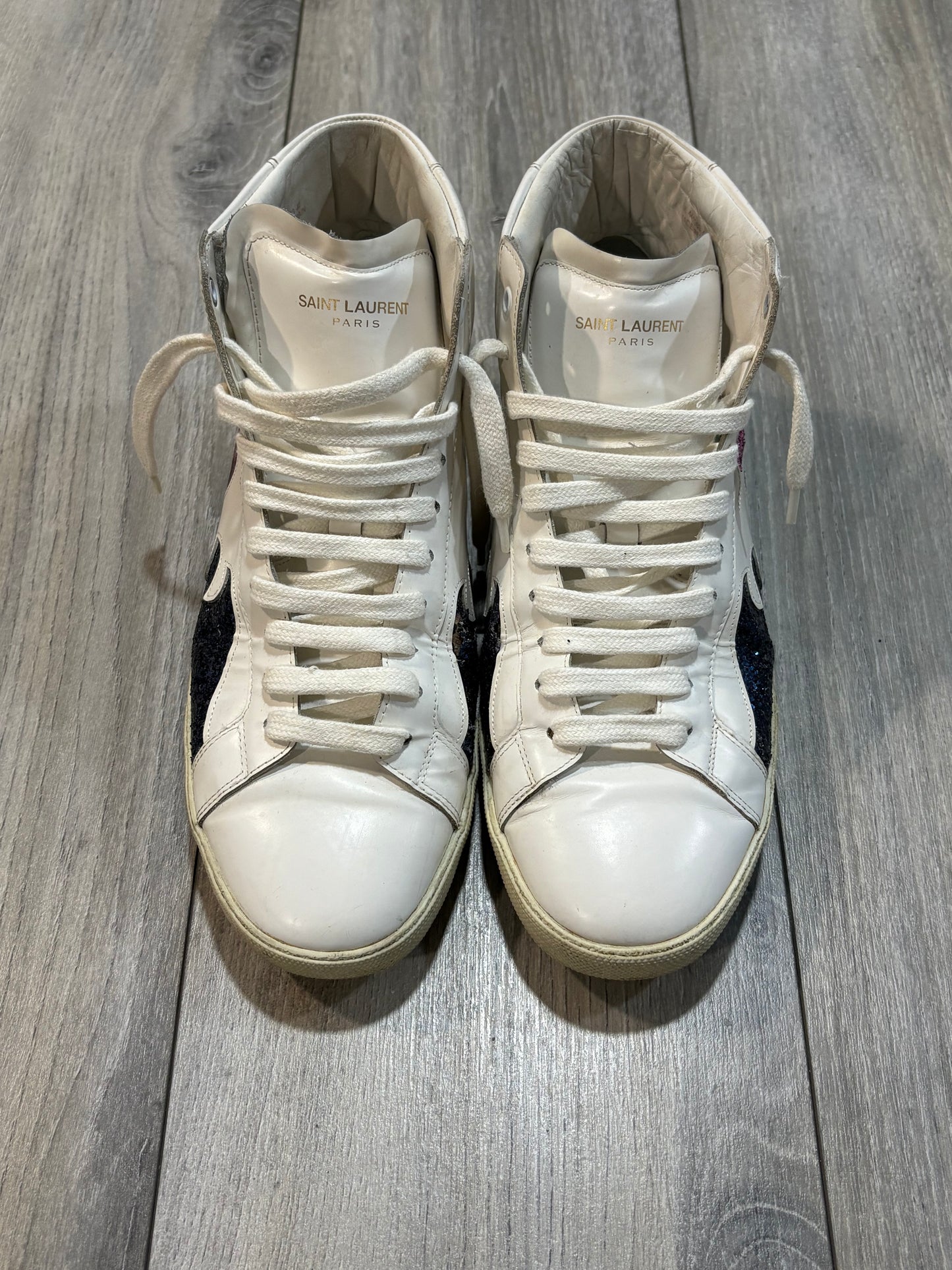 Saint Laurent Paris SS16 SL06 Glitter Surf Sound Hi Tops