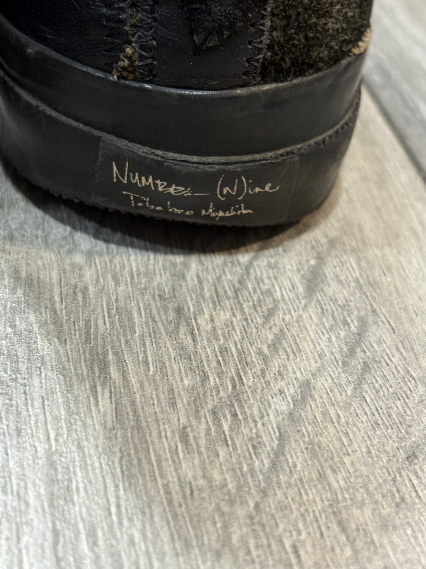 Number (N)ine AW03 Crying Heart Patch Shoes