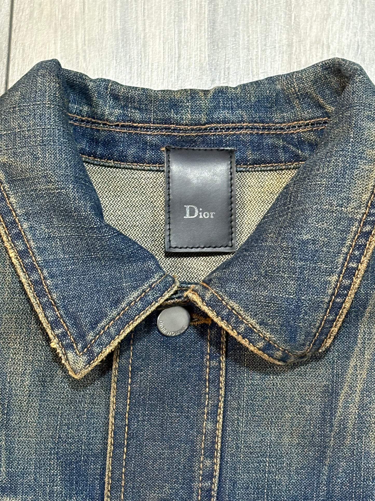 Dior Homme AW04 VOTC Rust Wash Denim Jacket