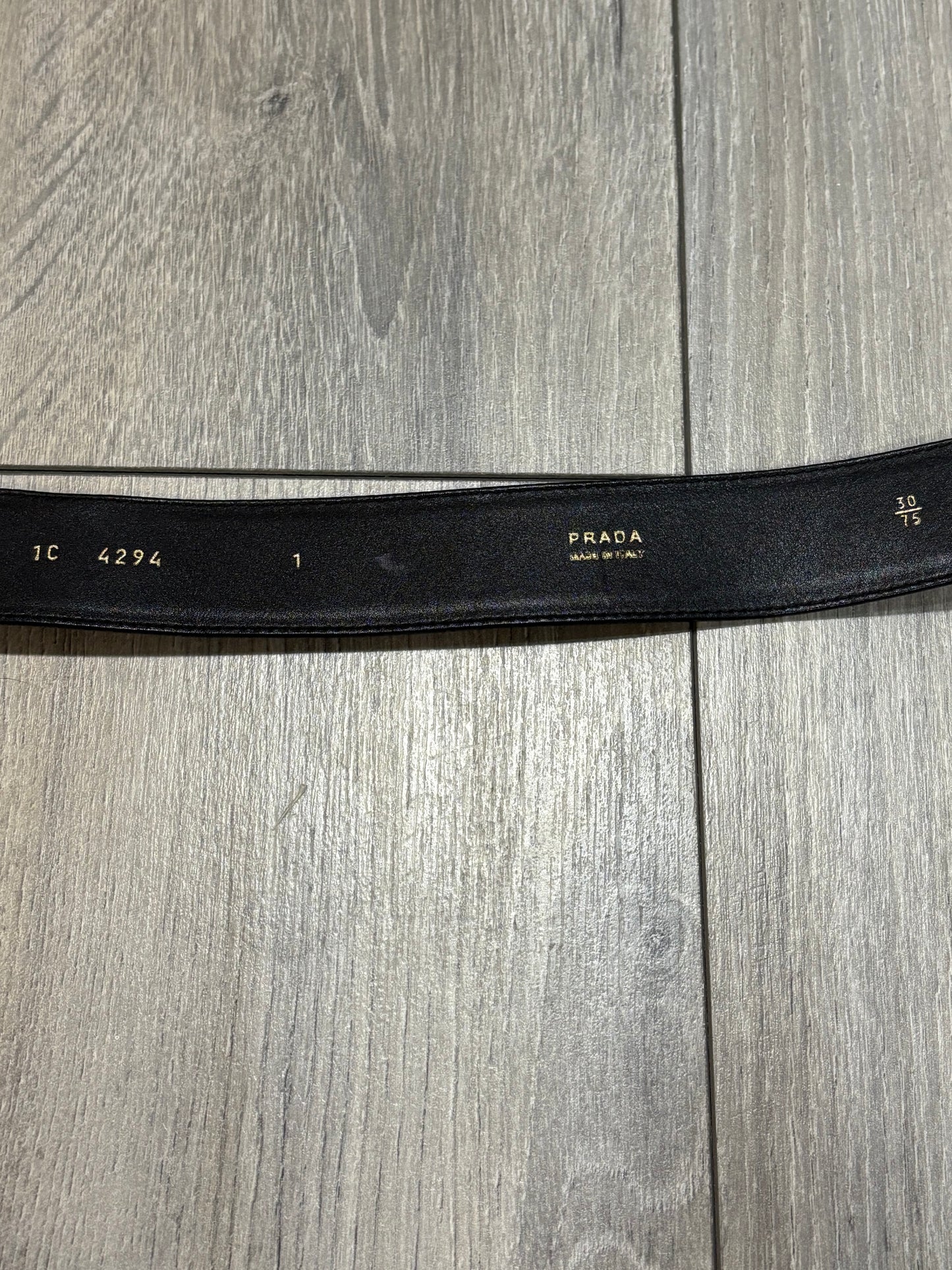 Prada 2009 Crystal Patent Leather Belt