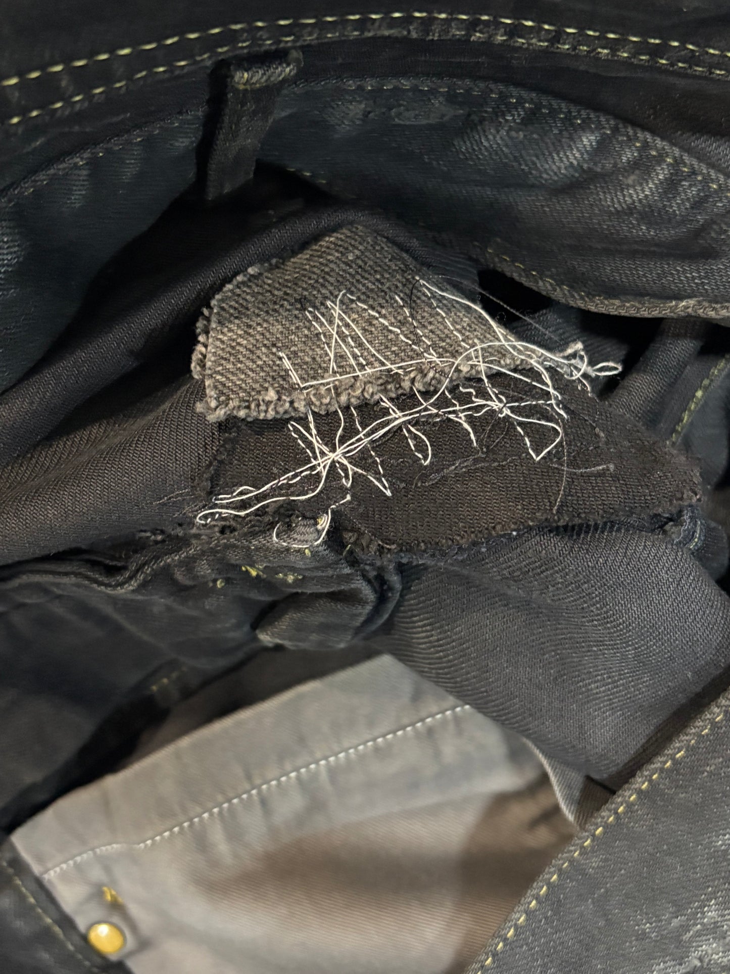 Saint Laurent Paris FW14 Oil Spill Denim