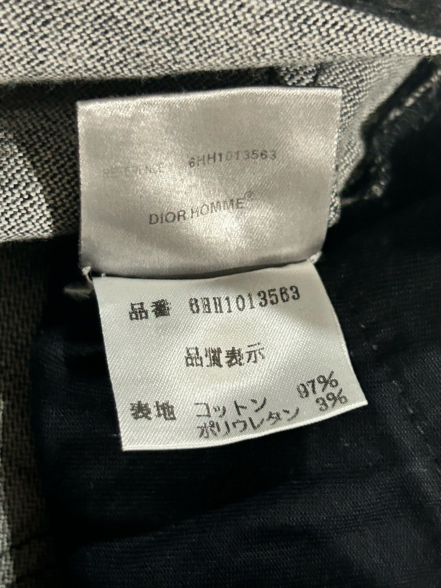 Dior Homme FW06 Black Glitter Denim