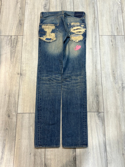 Undercover AW05 Arts and Crafts Heart Denim