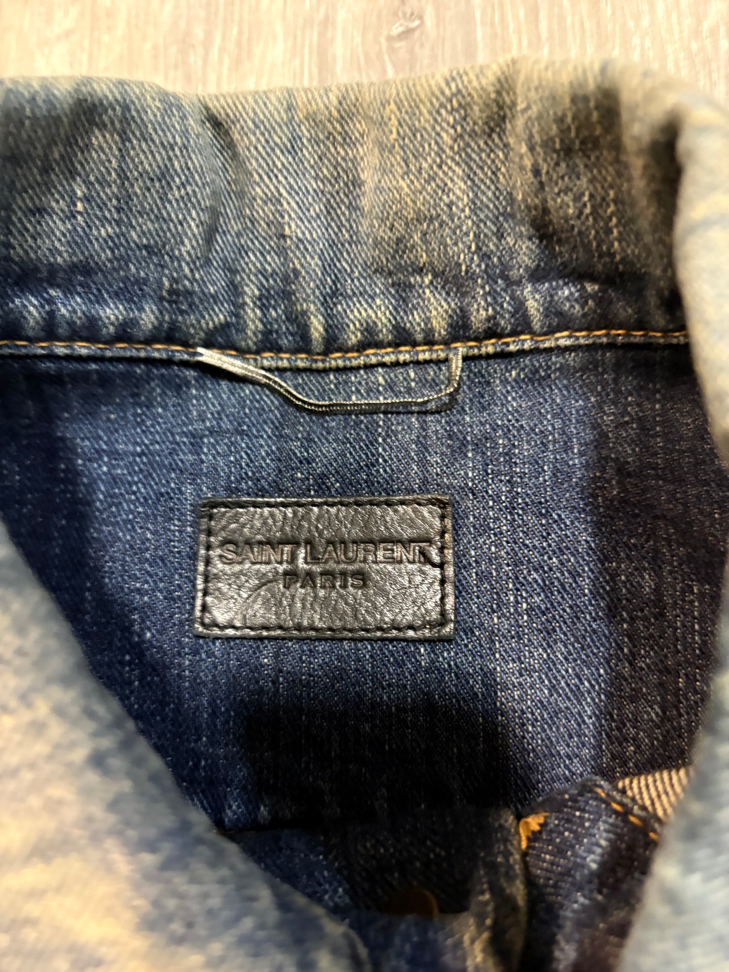 Saint Laurent Paris SS17 Sweet Dreams Denim Jacket