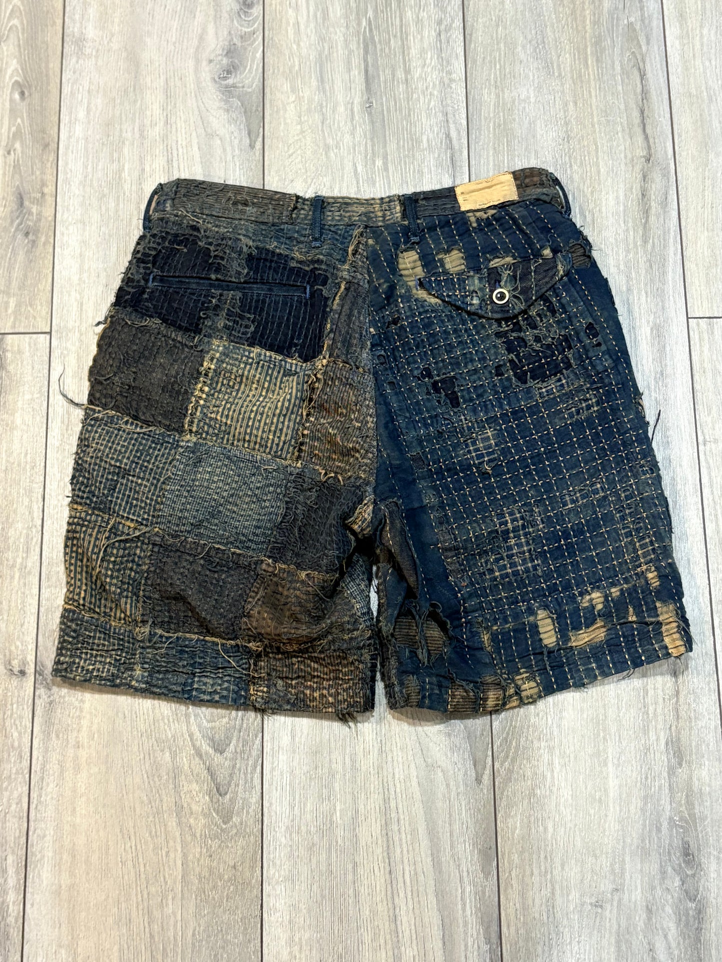 Kapital Boro Patchwork Shorts