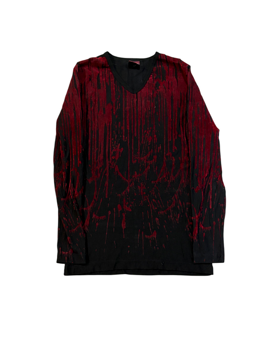 Jean Paul Gaultier AW98 Blood Drip Mesh Top