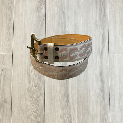Undercover Vampire Fang Satin Leather Belt