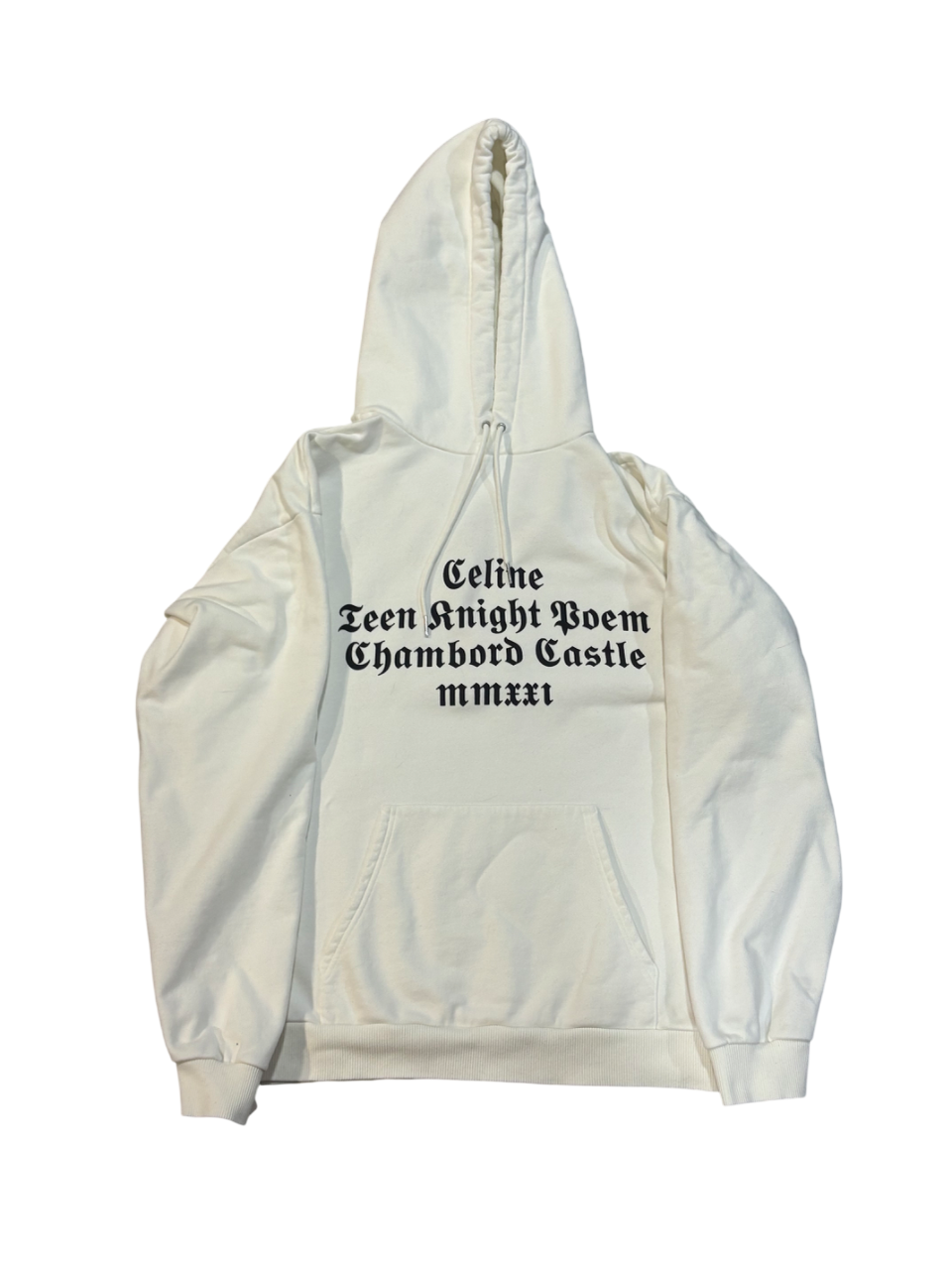 Celine AW21 Teen Knight Poem Hoodie