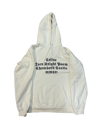 Celine AW21 Teen Knight Poem Hoodie