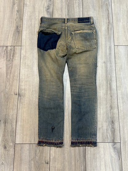 Undercover AW04 Red Yarn Denim