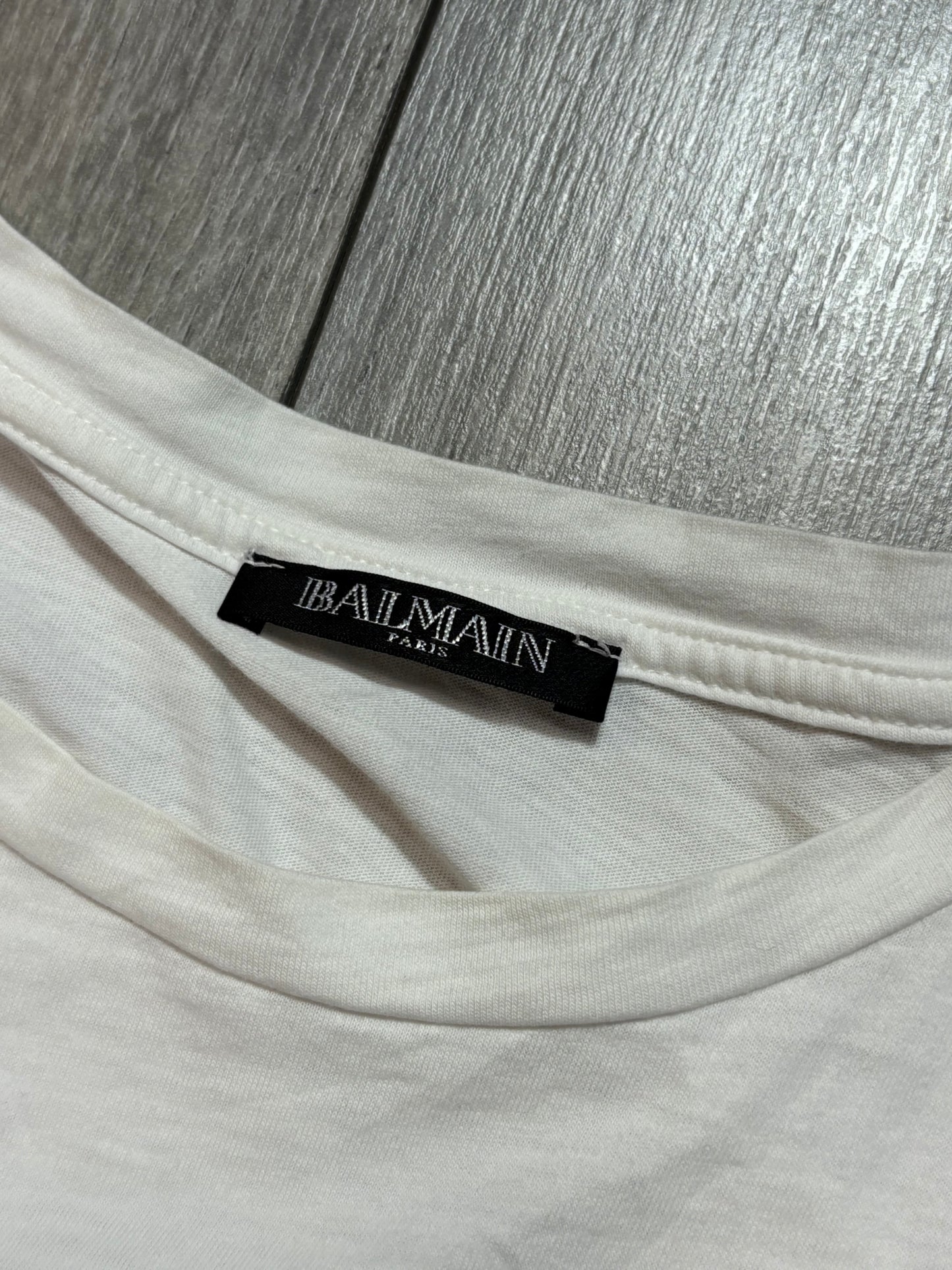 Balmain Decarnin Era White Tee