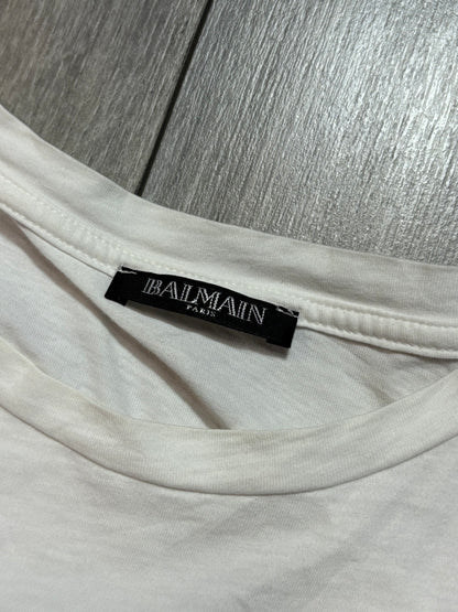 Balmain Decarnin Era White Tee