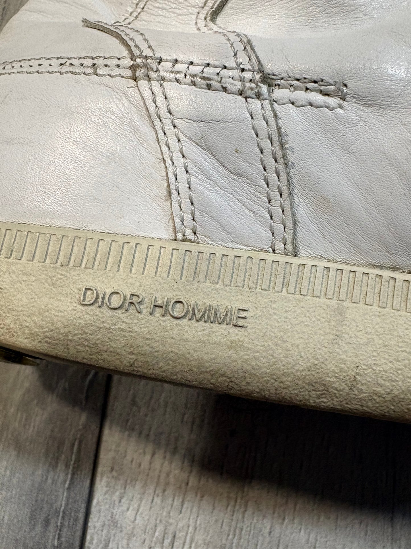 Dior Homme SS04 White Strip Sneakers