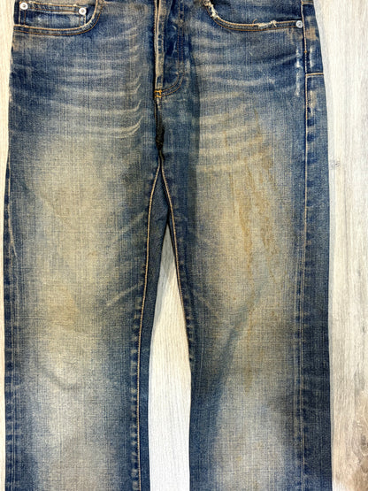 Dior Homme AW05 Rust Zipper Bootcut Denim