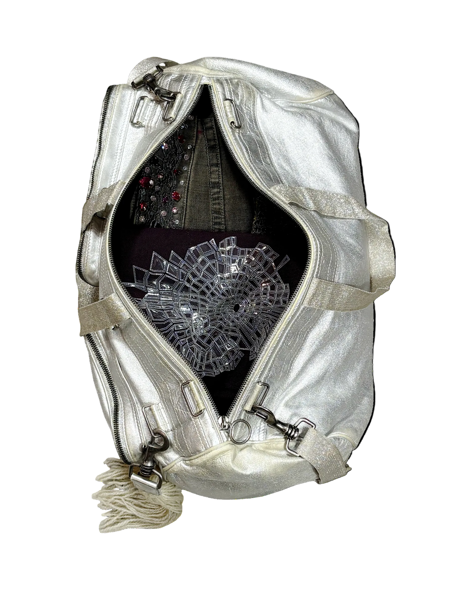 Dior Homme SS07 Silver Glitter Deville Duffle Bag