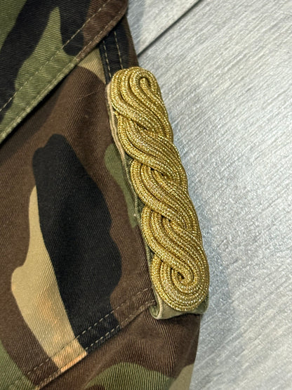 Saint Laurent Paris SS15 Psych Rock Fringed Military Jacket