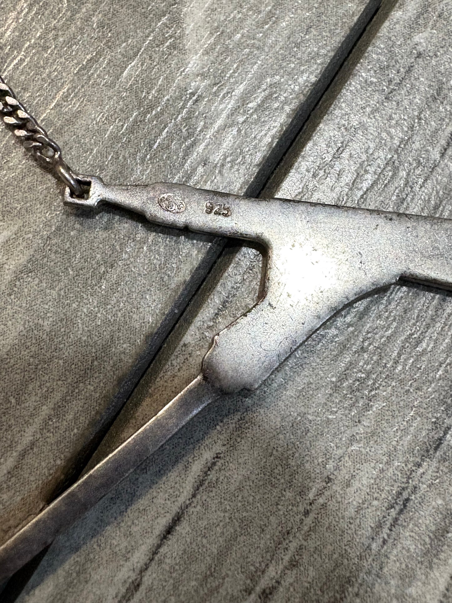 Dior Homme SS05 Microphone Stand .925 Silver Necklace