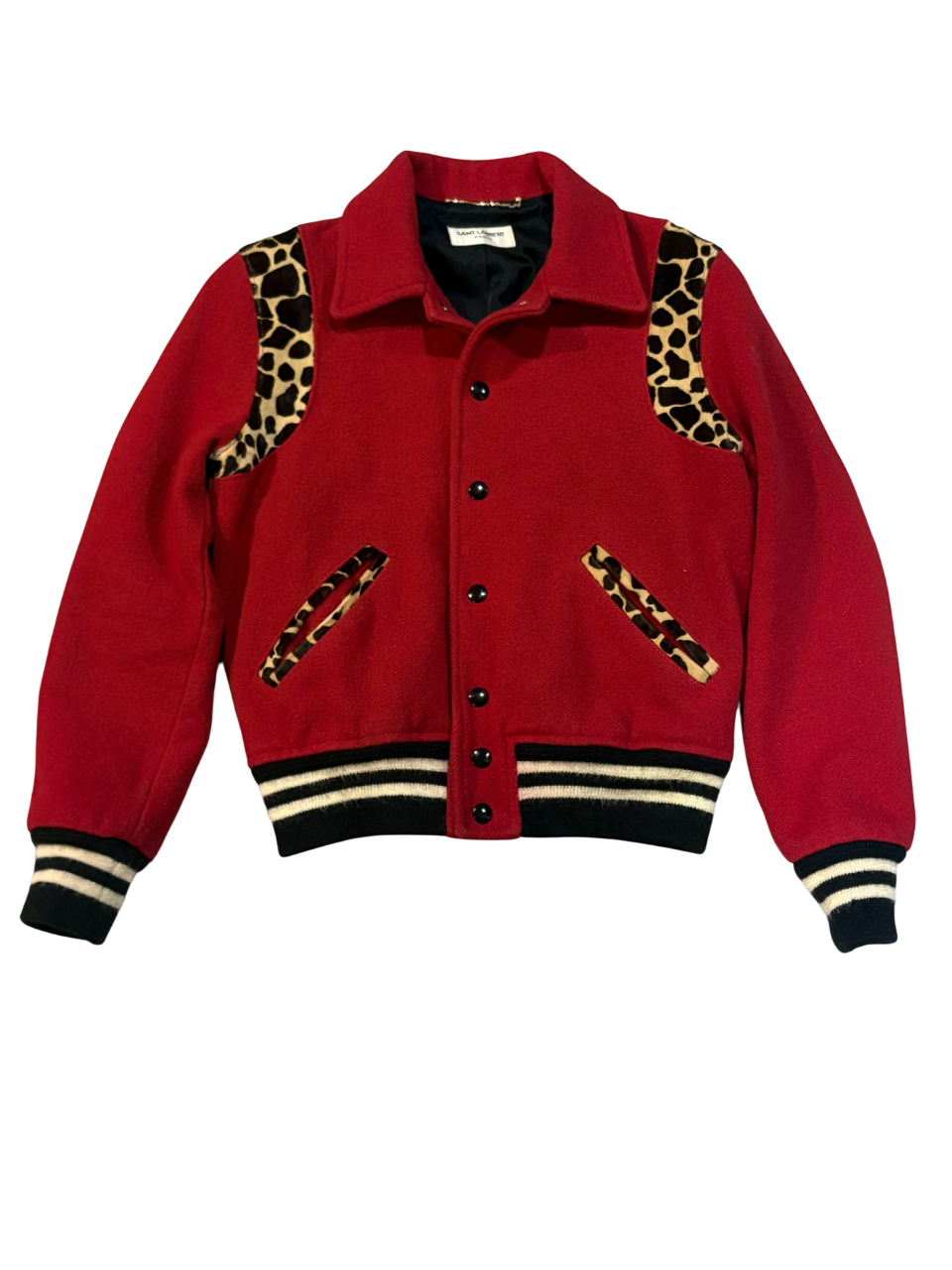 Saint Laurent Paris FW14 Leopard Teddy Jacket