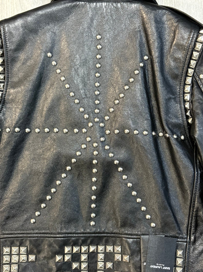 Saint Laurent Pairs AW16 Palladium Studded Leather Jacket