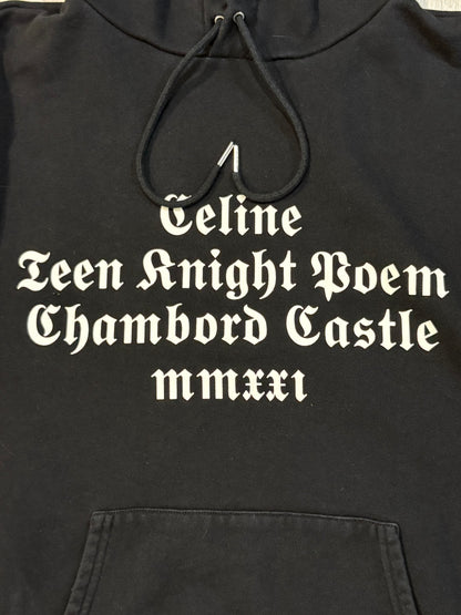 Celine AW21 Teen Knight Poem Hoodie
