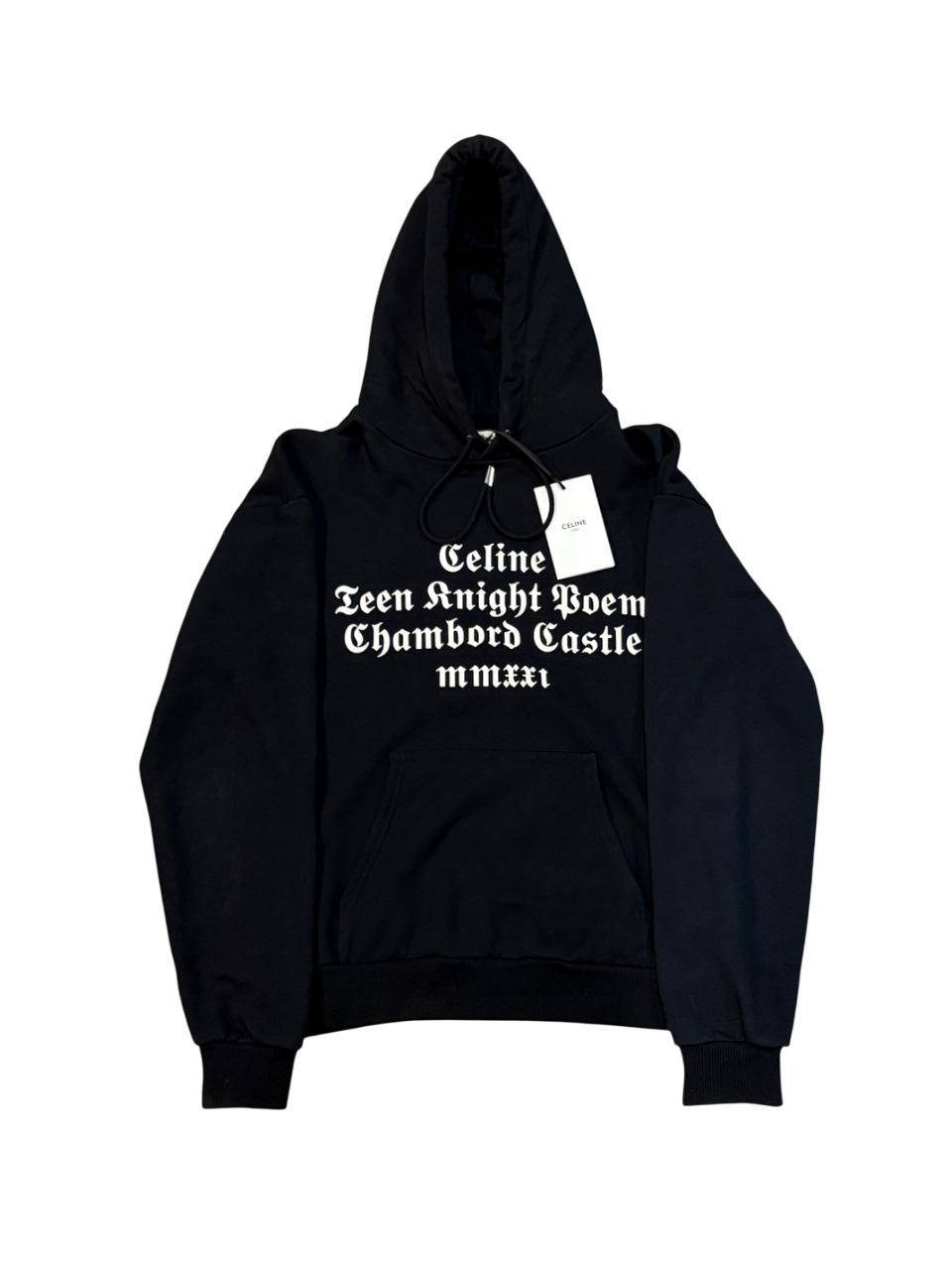 Celine AW21 Teen Knight Poem Hoodie