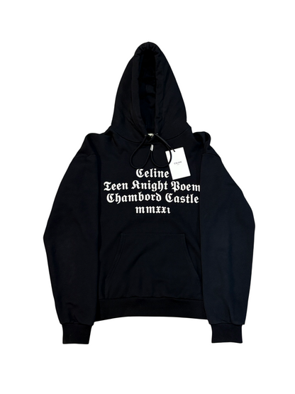 Celine AW21 Teen Knight Poem Hoodie