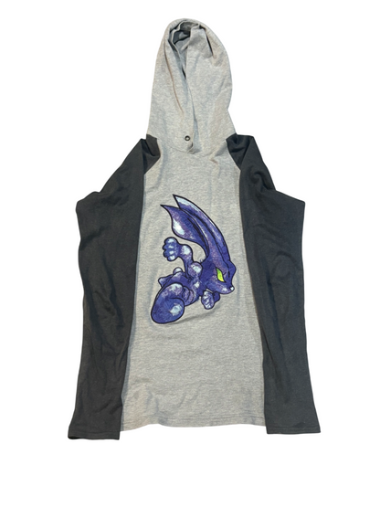 Beauty:Beast AW98 Dark Knight Hyper Overdrive Raglan Hoodie