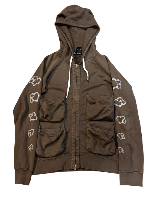 Number (N)ine SS06 1/200 Crying Heart Cargo Zip Up