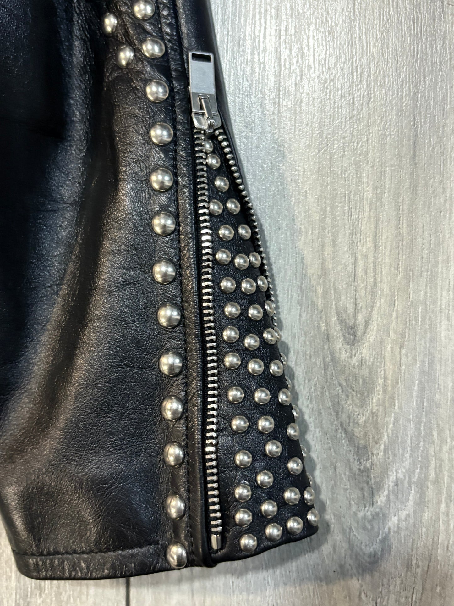 Saint Laurent Pairs AW16 Palladium Studded Leather Jacket