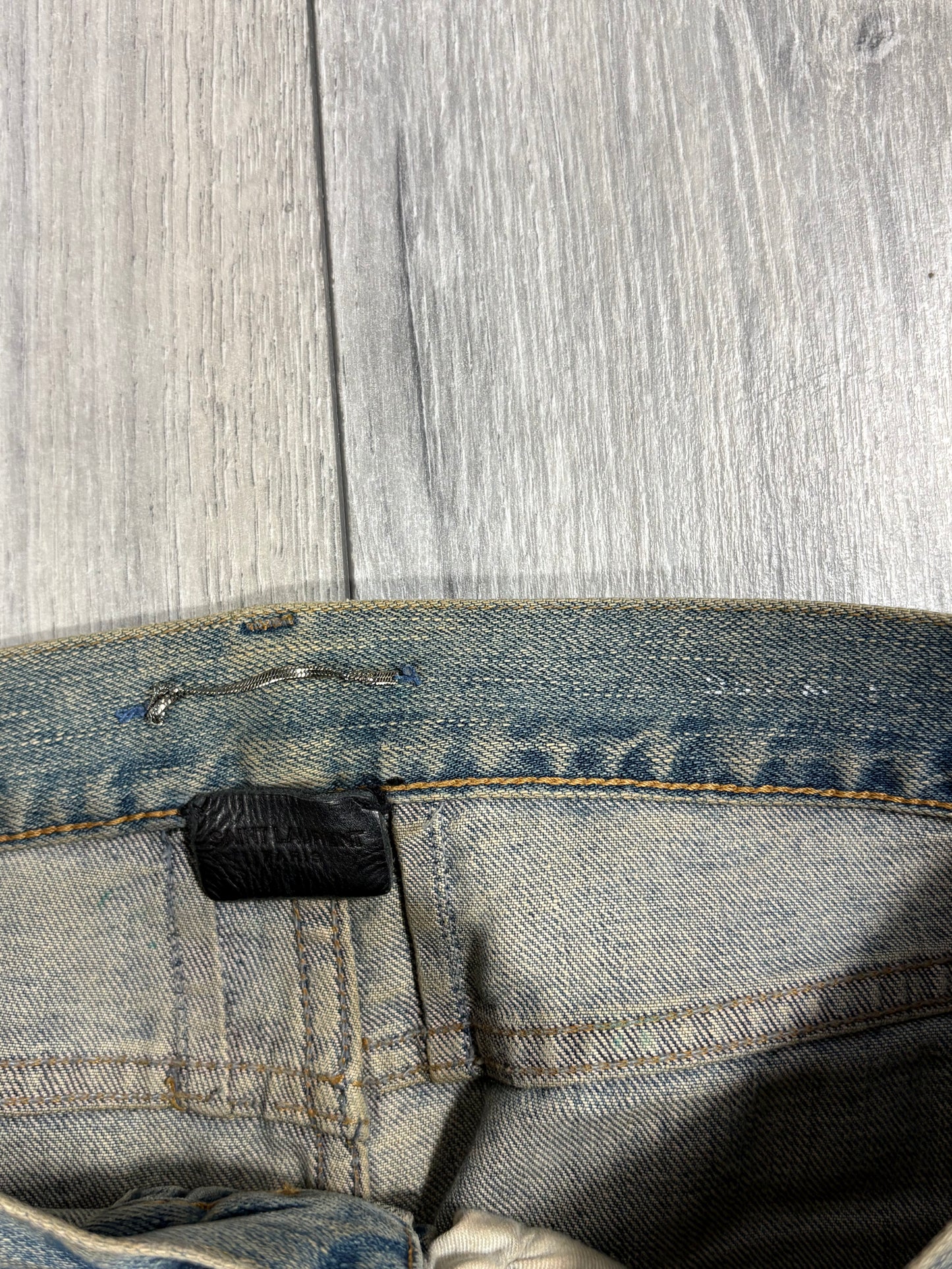 Saint Laurent Paris SS15 Knife Slit D02 Denim