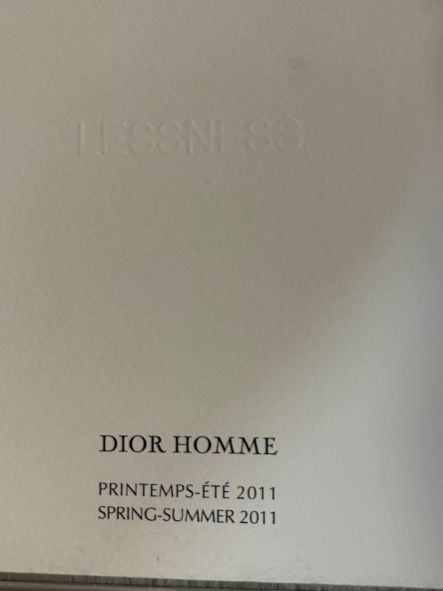 Dior Homme SS11 “Lessness” Look Book Set