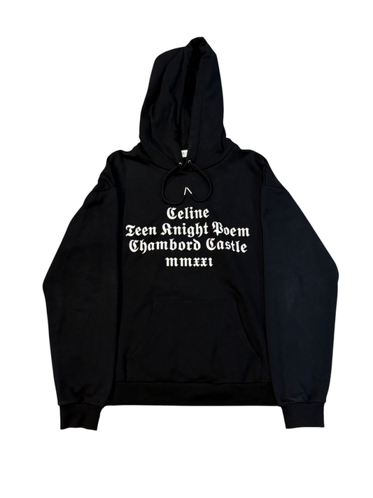 Celine Ss21 Teen Knight Poem Hoodie