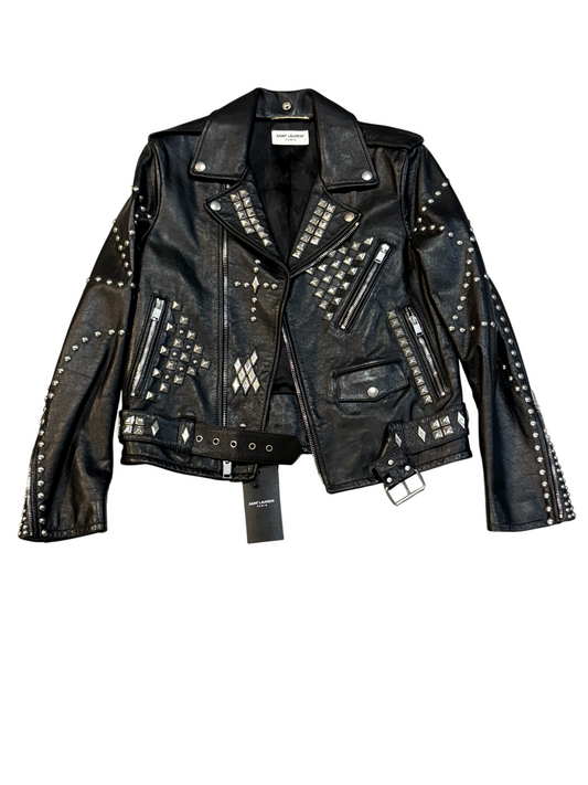 Saint Laurent Pairs AW16 Palladium Studded Leather Jacket
