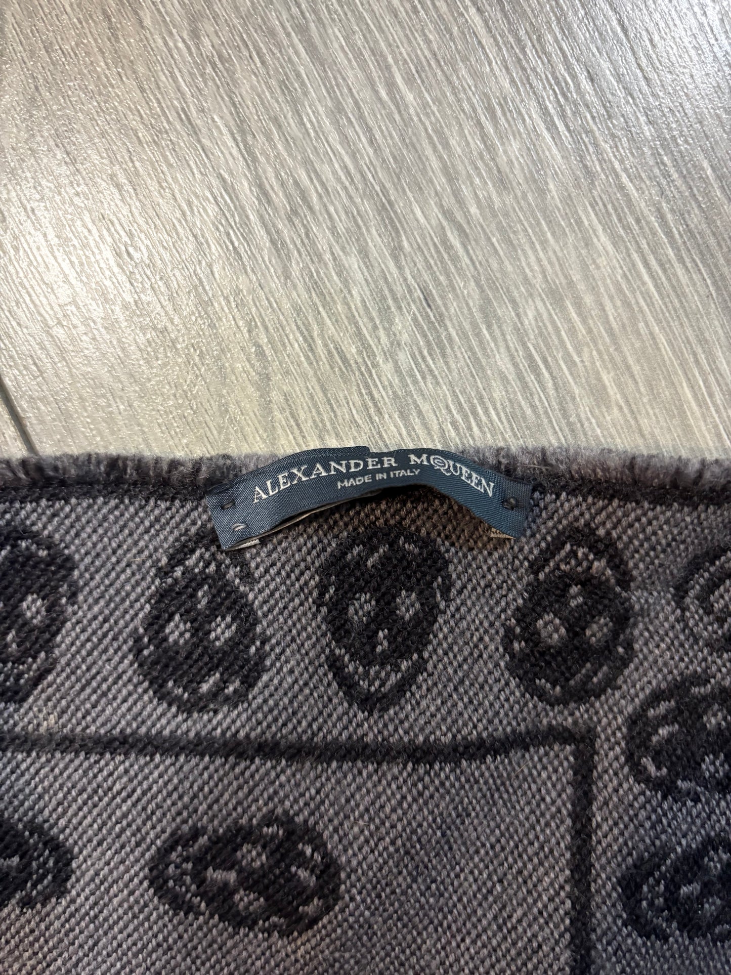 Alexander McQueen Doubled Sided Skull Scarf