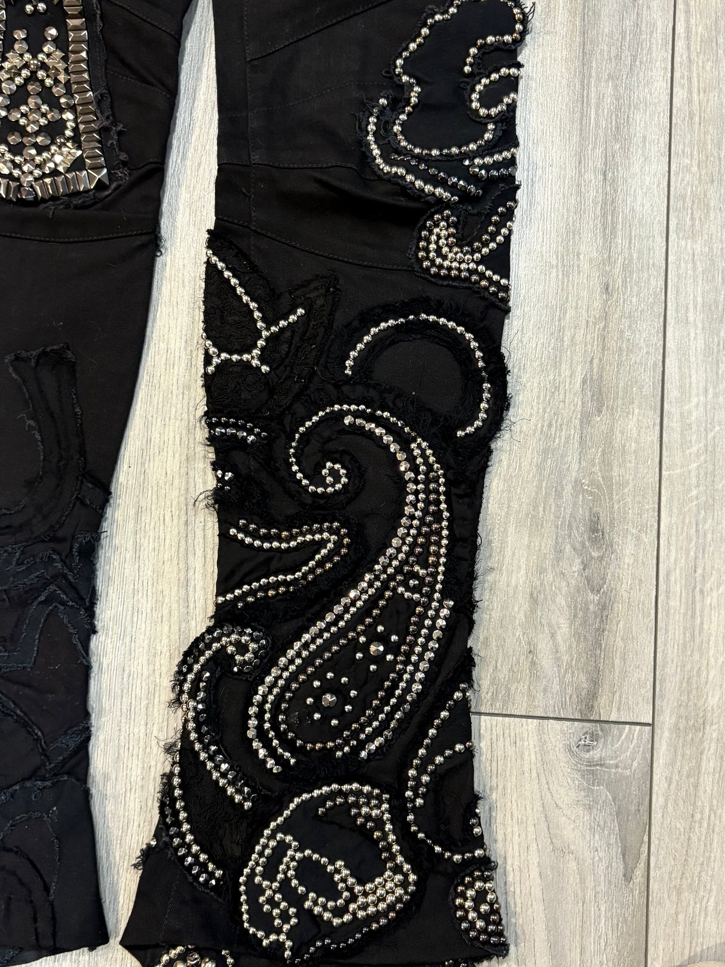Balmain SS09 Ankh Studded Flares